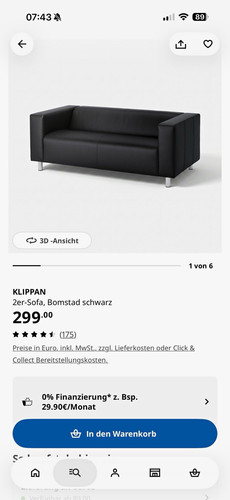 Ikea klippan sitzer sofa - klippan,