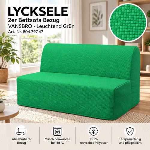 Ikea lycksele bettsofa bezug - bettsofa,