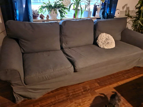 Ikea sitzer sofa grau - ikea,