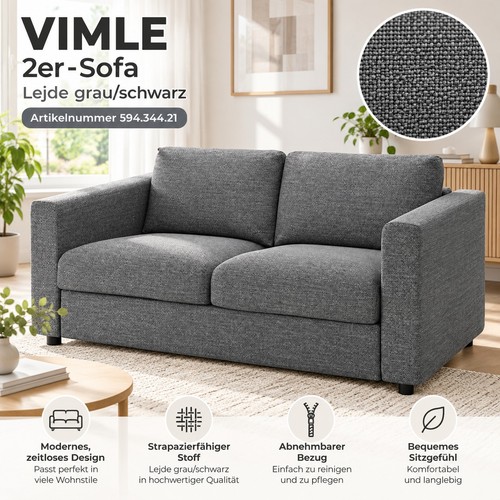 Ikea vimle 2er sofa bezug - 2er,